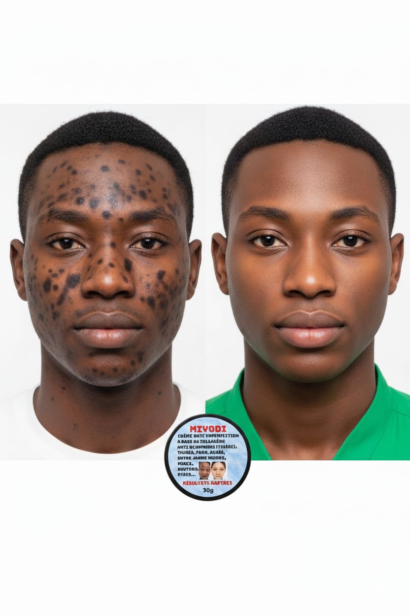 Créme miracle anti imperfections Miyodi (boutons,ride,mami , hyperpigmentation,melasma,entre jambes noirs,fard,acnés,pores dilatés, rougeurs Resultat visible en 7j)tout type de peaux et teint 30g pour homme et femmes