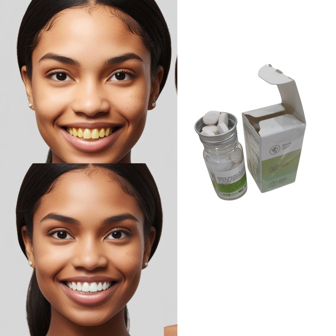 Pastille dentifrice pour blanchir les dents et traitée la mauvaise haleine en 30s très efficace et sans effets secondaires livraison gratuite vers certaines zone